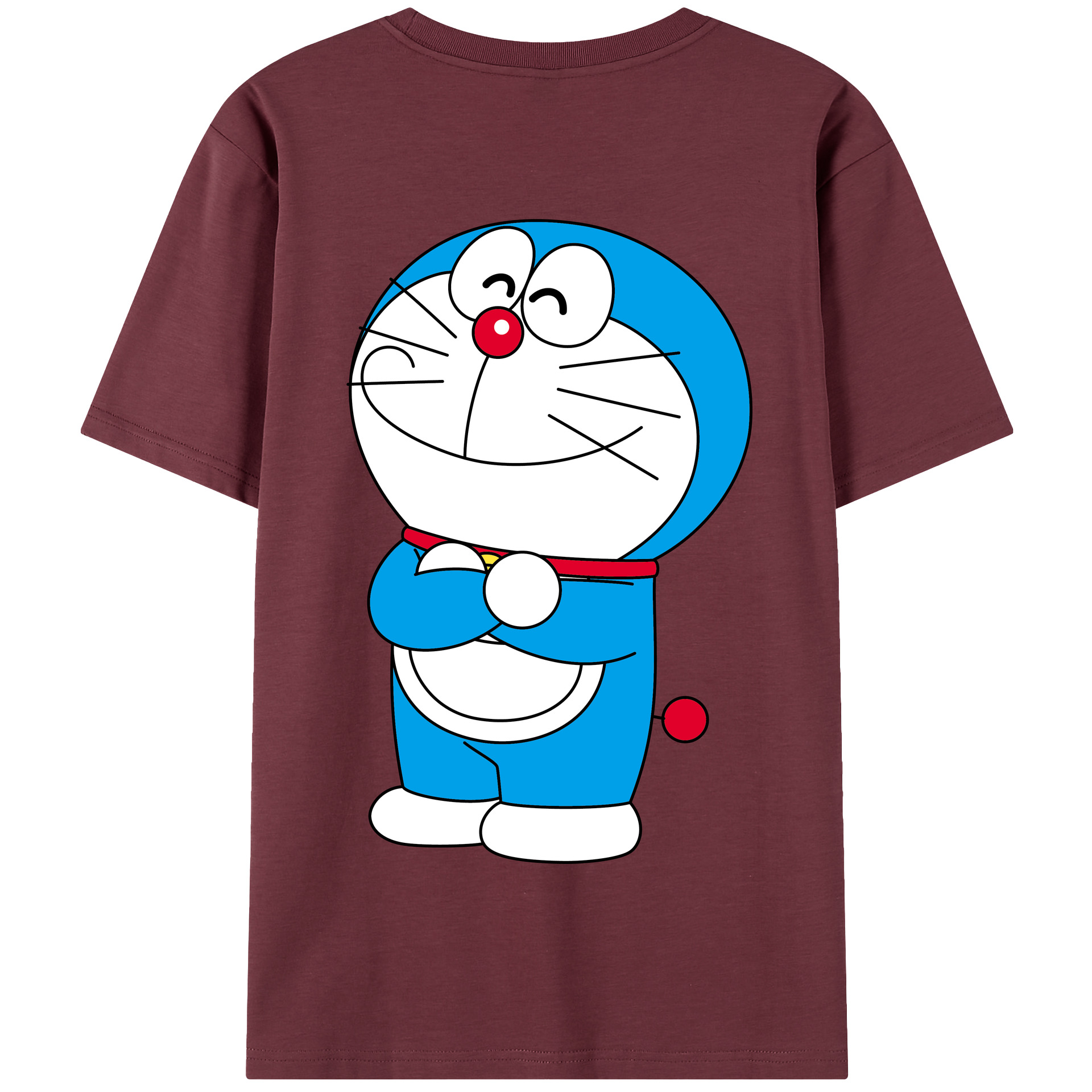 （画像用） ドラえもん Doraemon 綿100％半袖Tシャツ（背面プリント）